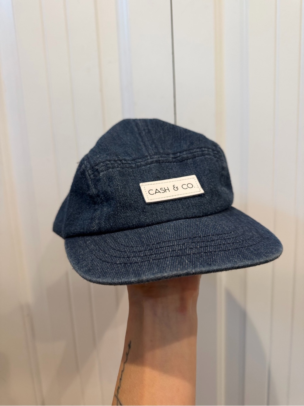Cash & Co Denim Toddler Hat - M/L